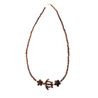 Koa Plumeria with Honu Necklace 18" | Koa Jewelry