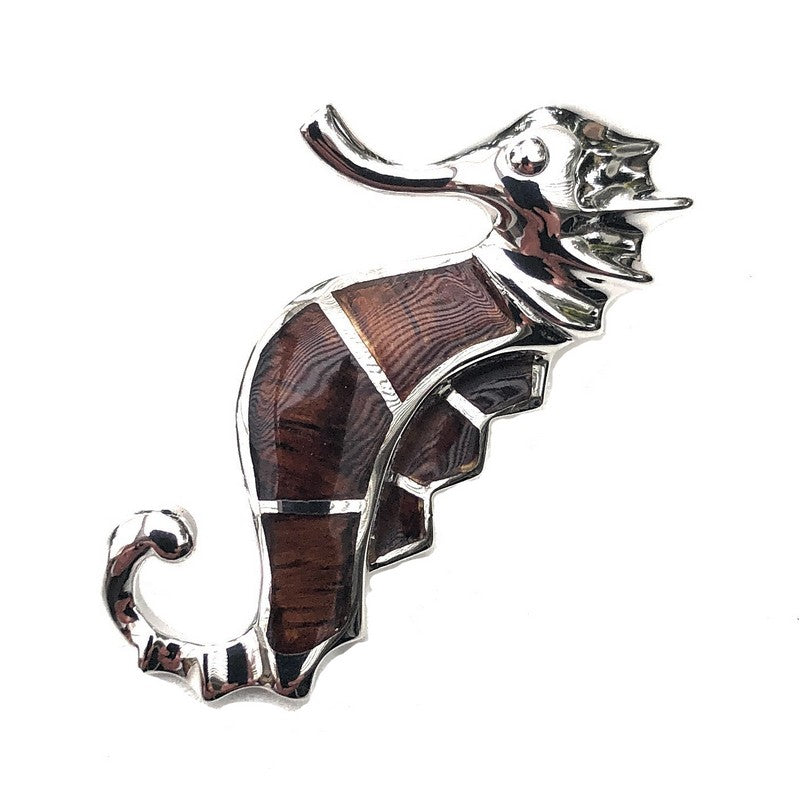 Seahorse Necklace with Koa Wood