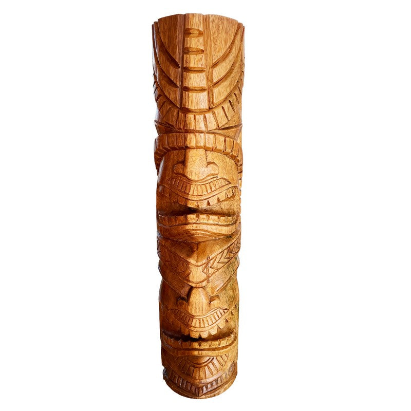 Love and Ocean Hawaiian Totem | Natural Wood 20"