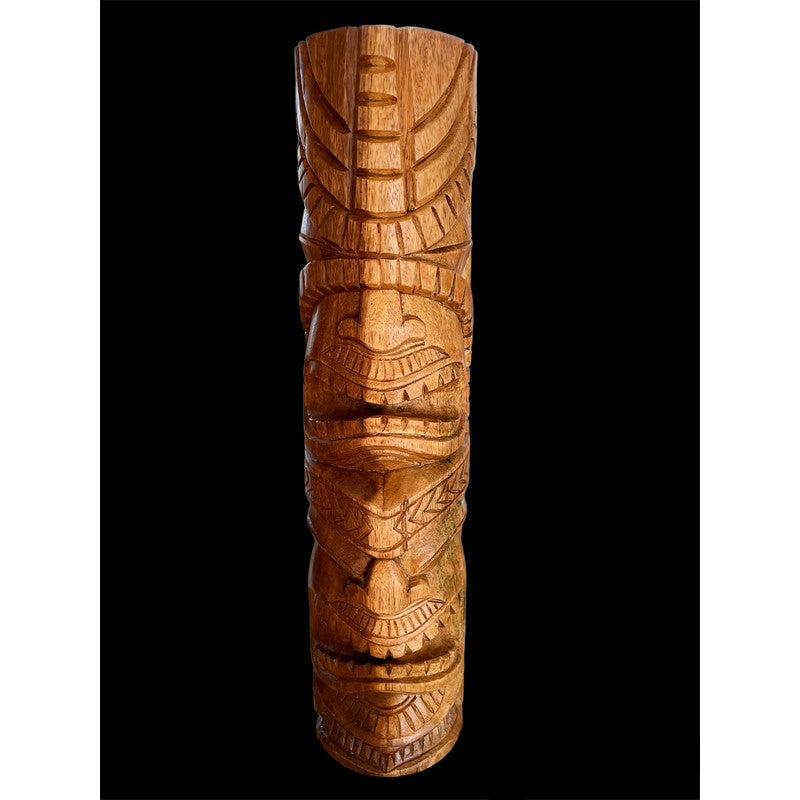 Love and Ocean Hawaiian Totem | Natural Wood 20"