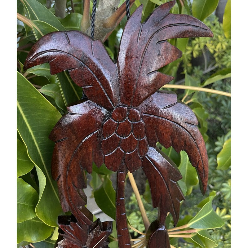Palm Tree with Surfboard | Stained Wall Plaque