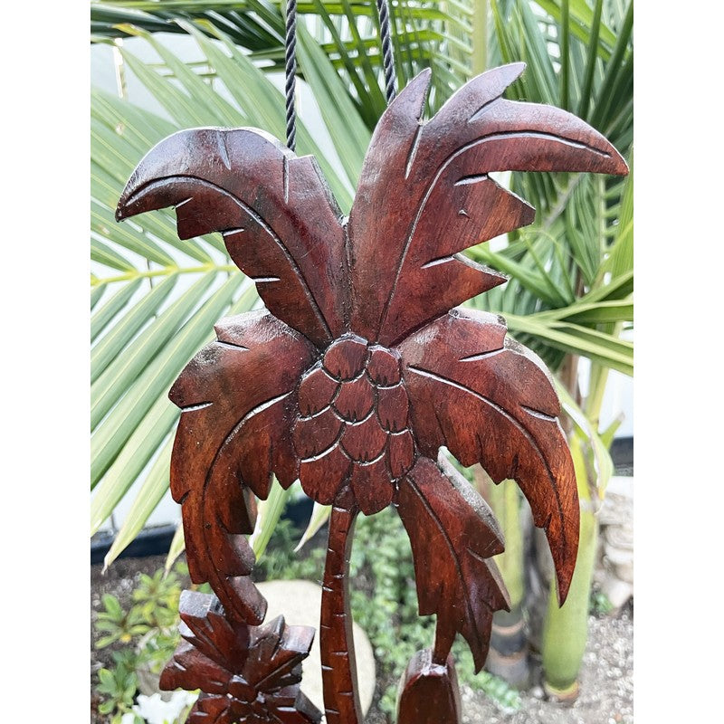 Palm Tree with Surfboard | Stained Wall Plaque
