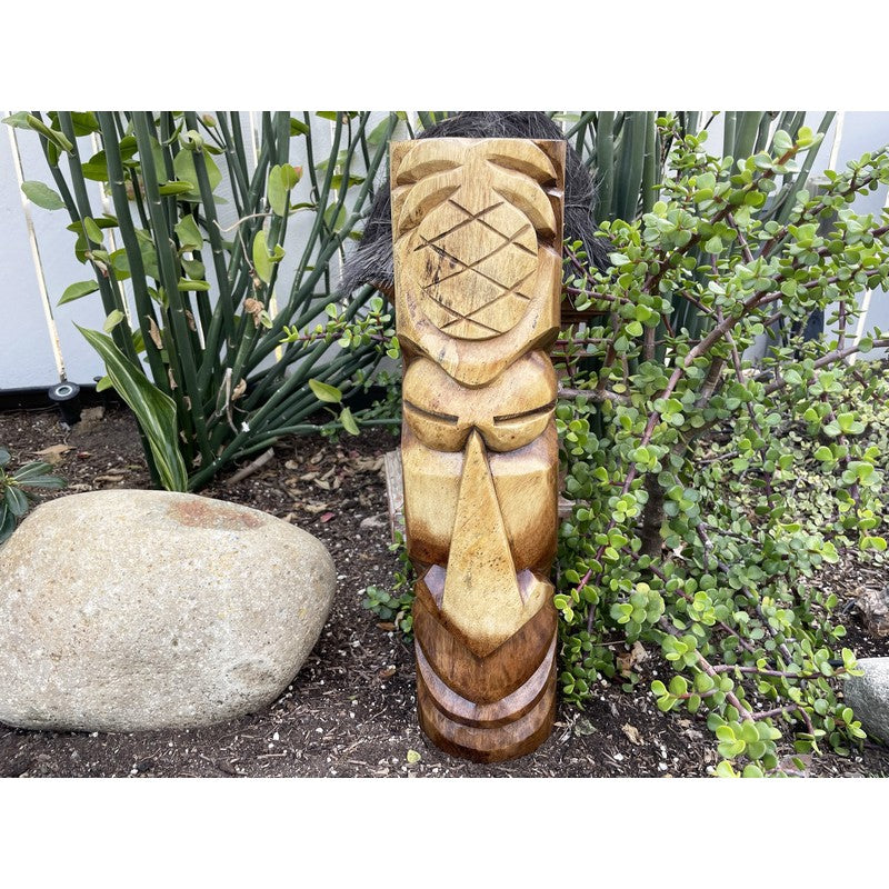 Ho'okipa | Hawaiian Tiki Totem 20" in Natural Finish