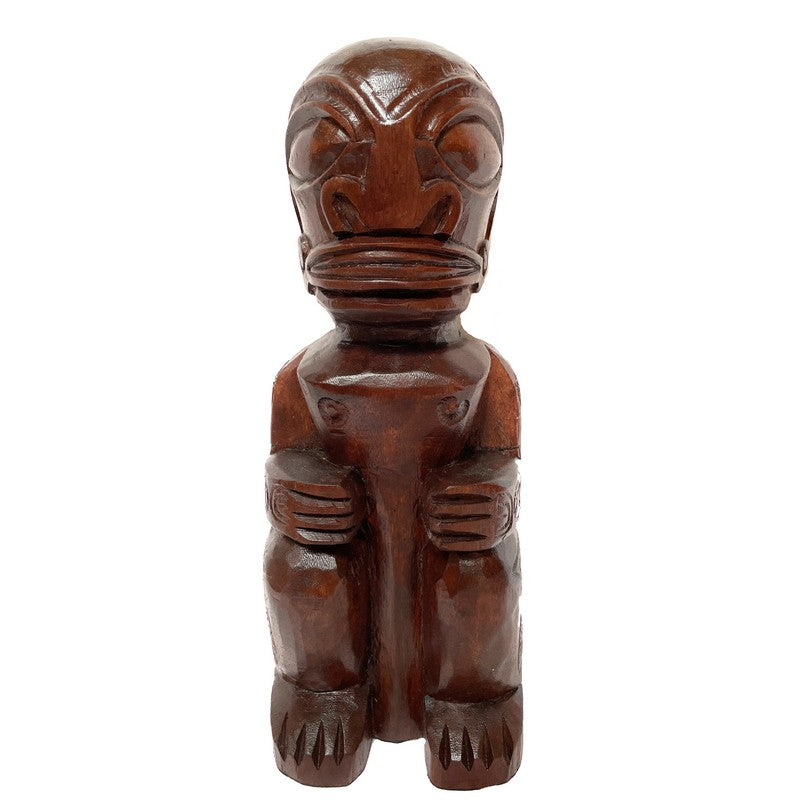 Tahitian Tiki Figure | Stained 12"
