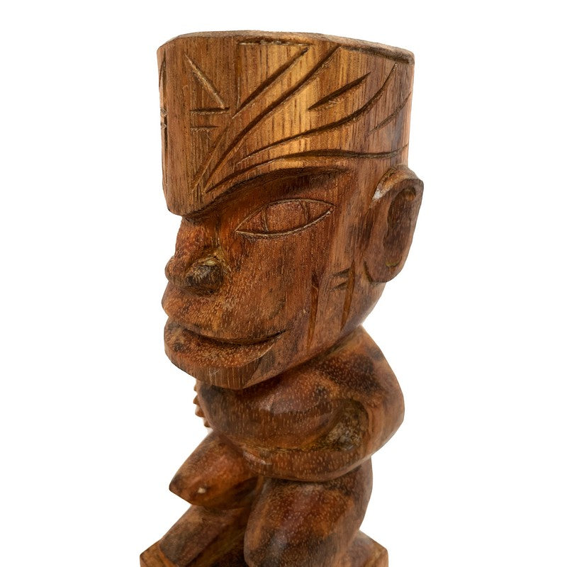 Tahitian Tiki Figure | Polynesian Replica 8"
