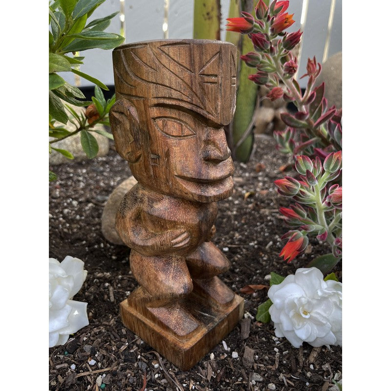 Tahitian Tiki Figure | Polynesian Replica 8"