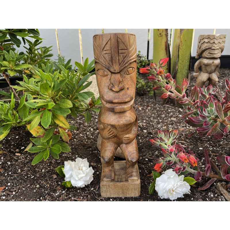 Tahitian Tiki Figure | Polynesian Replica 12"