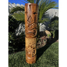 Warrior and Strength Tiki Totem | Polynesian Décor 32"