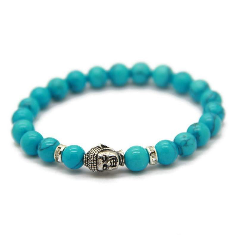 Buddha Turquoise Beaded Bracelet - Makana HutBuddha Sea Green Beaded Bracelet | Tropical Jewelry