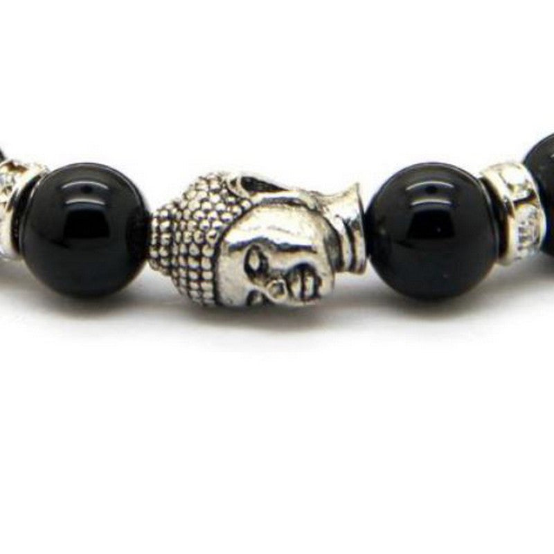 Buddha Black Beaded Bracelet | Tropical Jewelry - Makana Hut