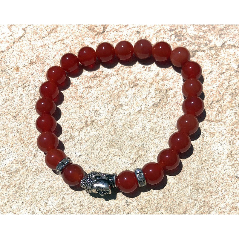 Buddha Red Beaded Bracelet | Tropical Jewelry - Makana Hut