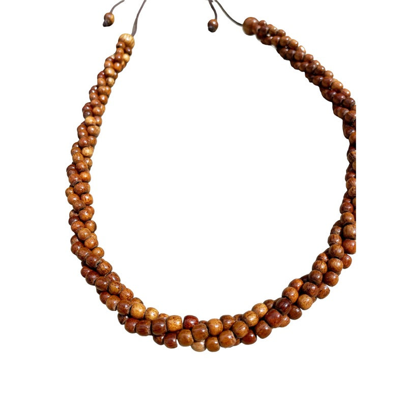 3 Strand Koa Adjustable Necklace  | Koa Wood Jewelry