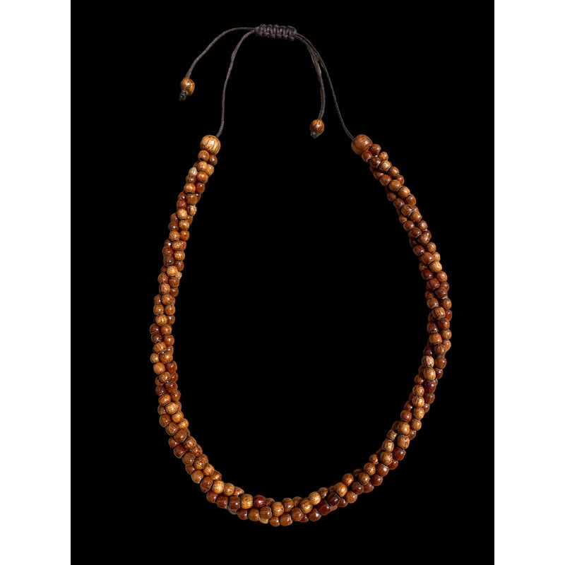 Koa wood hot sale bead necklace