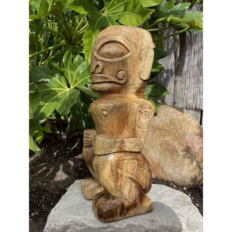 Tahitian Tiki Figure | Natural 12"