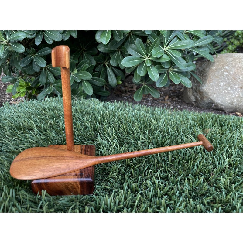 Koa Wood Paddle with Stand