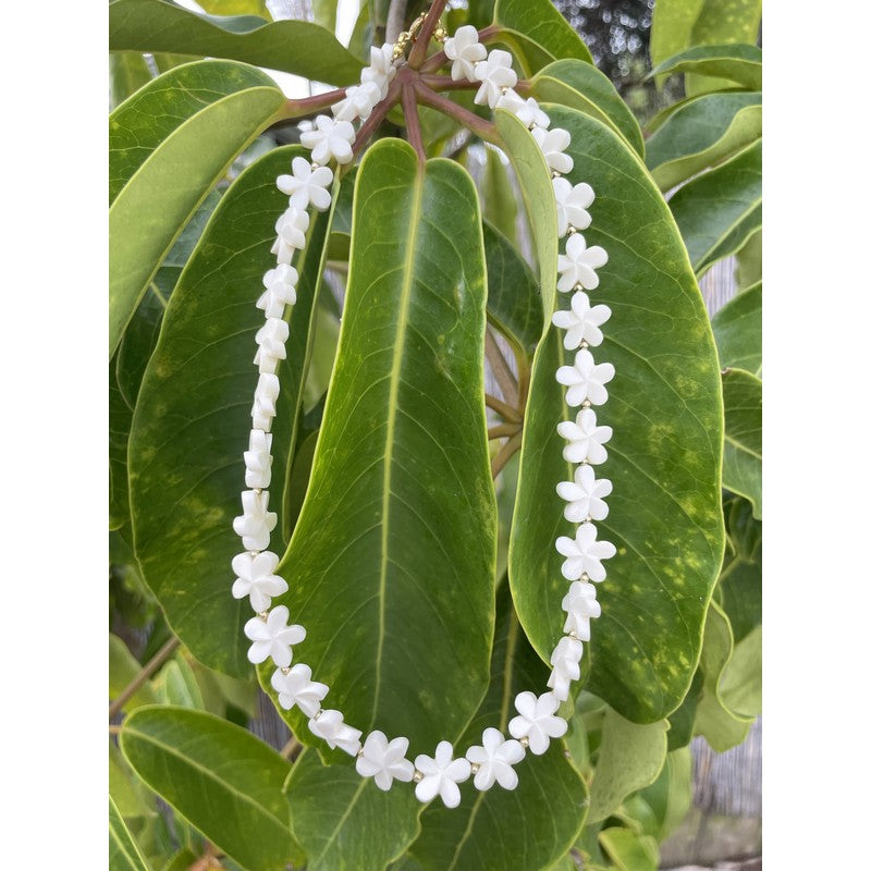 Plumeria Flower Necklace | Tropical Jewelry