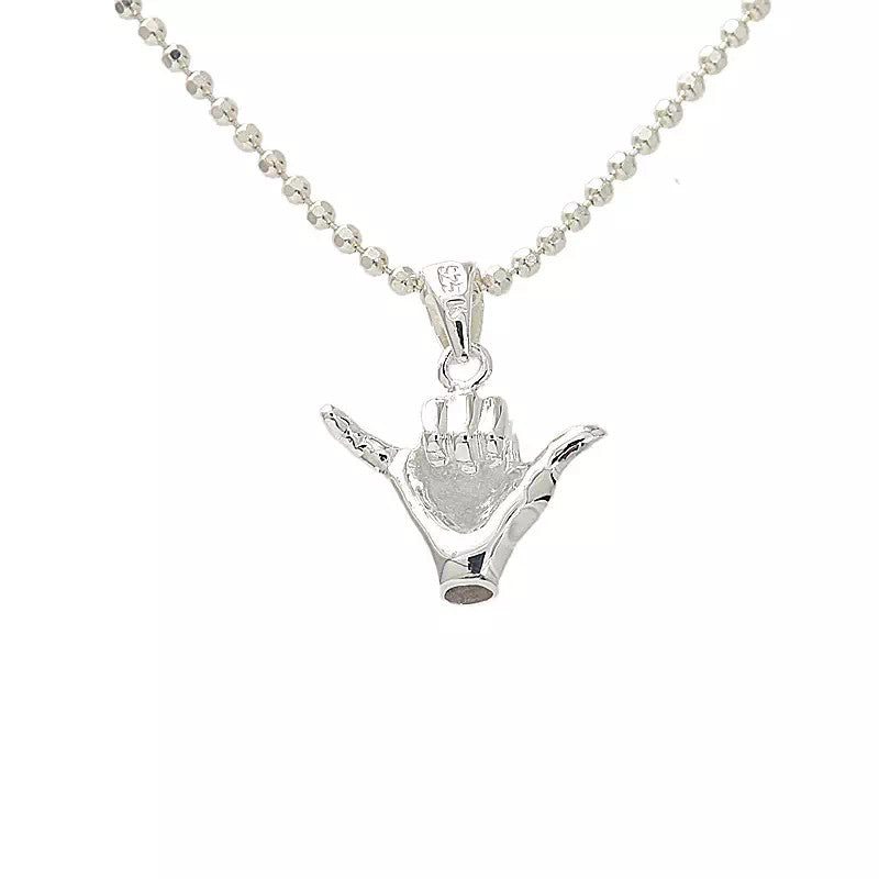 Hang Loose Pendant with Chain - Makana Hut