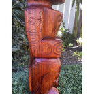 Tahitian Tiki Figure | Stained 20"
