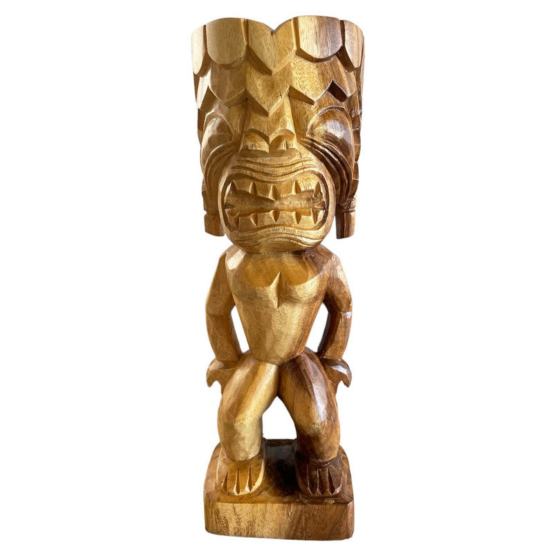 Ku | Traditional Hawaiian Museum Tiki  20"