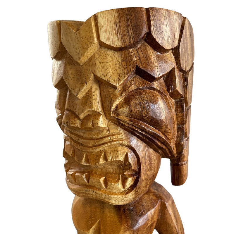 Ku | Traditional Hawaiian Museum Tiki  20"