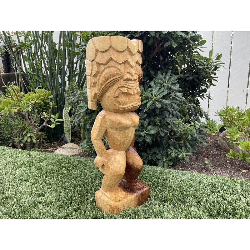 Ku | Traditional Hawaiian Museum Tiki  20"