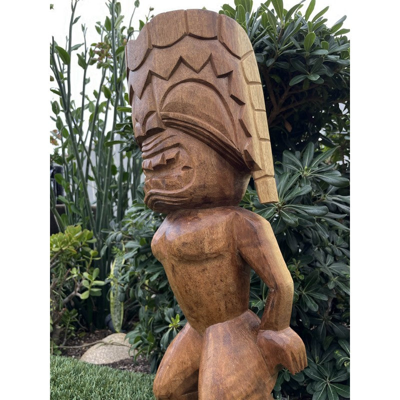 Ku | Traditional Hawaiian Museum Tiki  20"