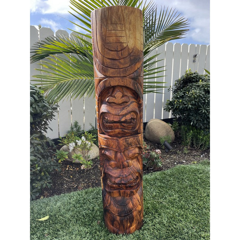 Love and Ocean Tiki Totem | Hawaiian Décor 40"