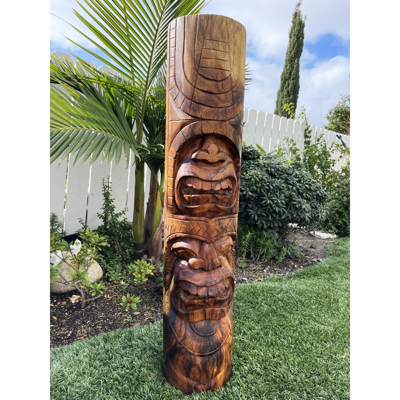 Love and Ocean Tiki Totem | Hawaiian Décor 40"