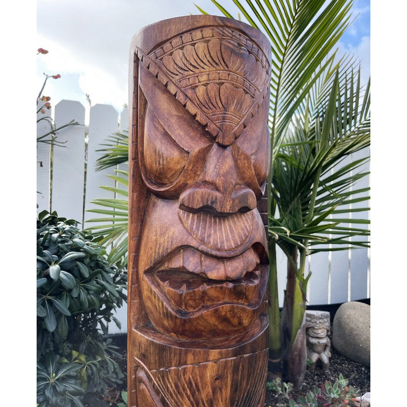 Life and Peace Tiki Totem | Hawaiian Décor 40"