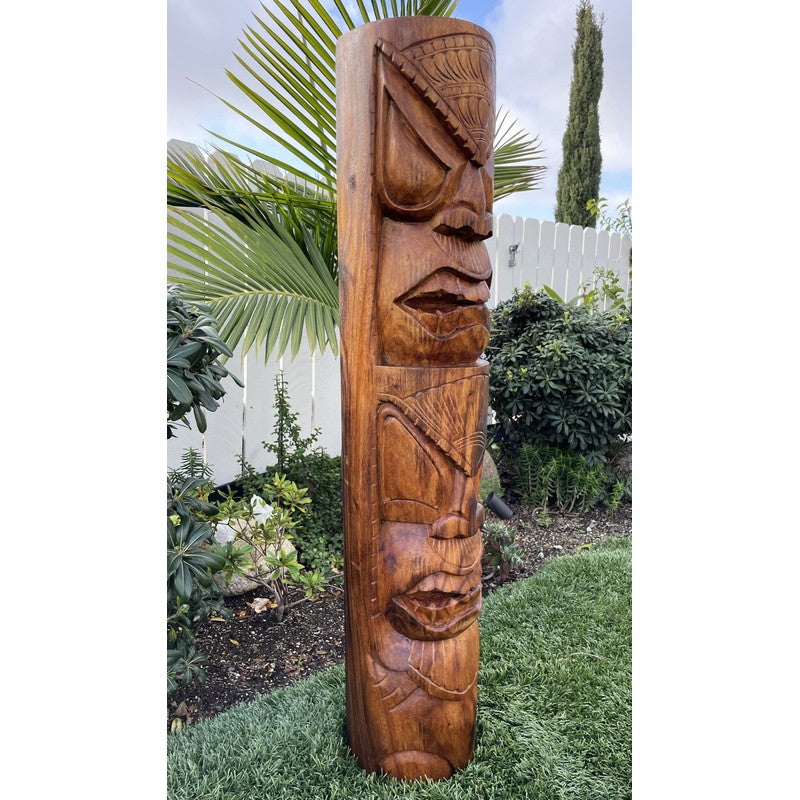 Life and Peace Tiki Totem | Hawaiian Décor 40"