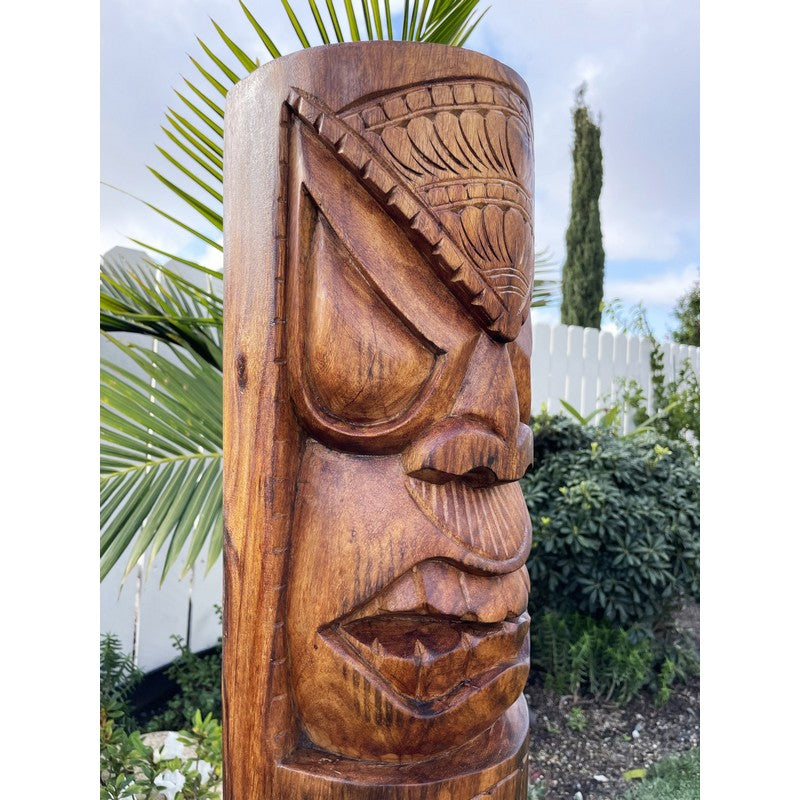 Life and Peace Tiki Totem | Hawaiian Décor 40"