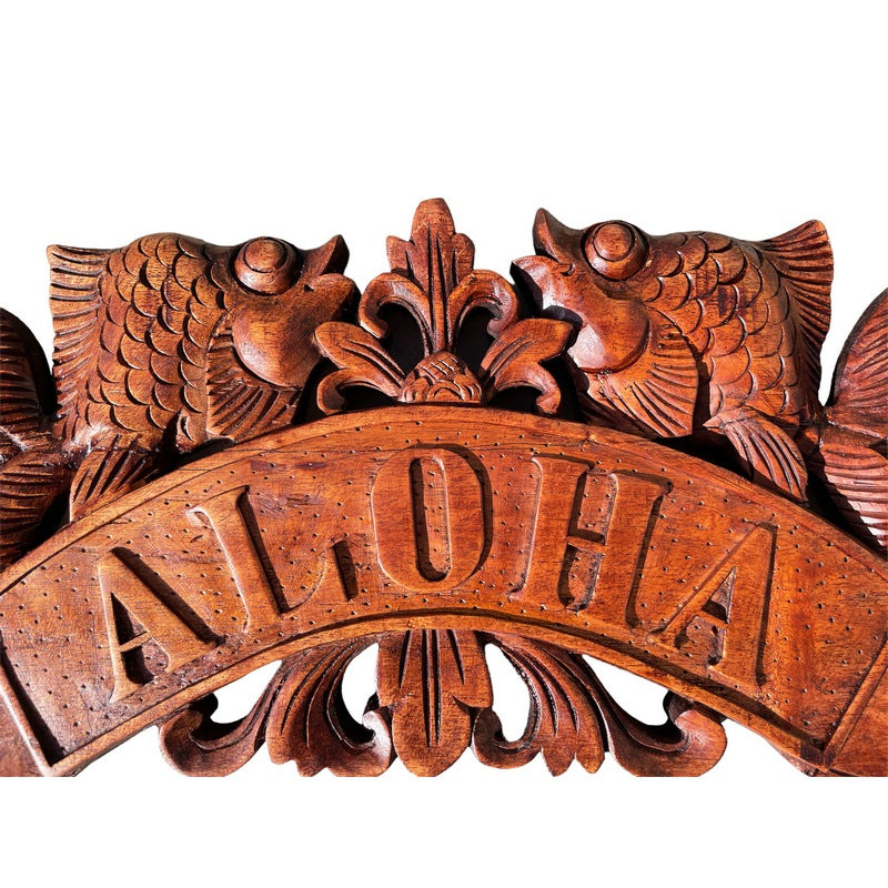 Aloha Sign with Fishes | Tropical Décor
