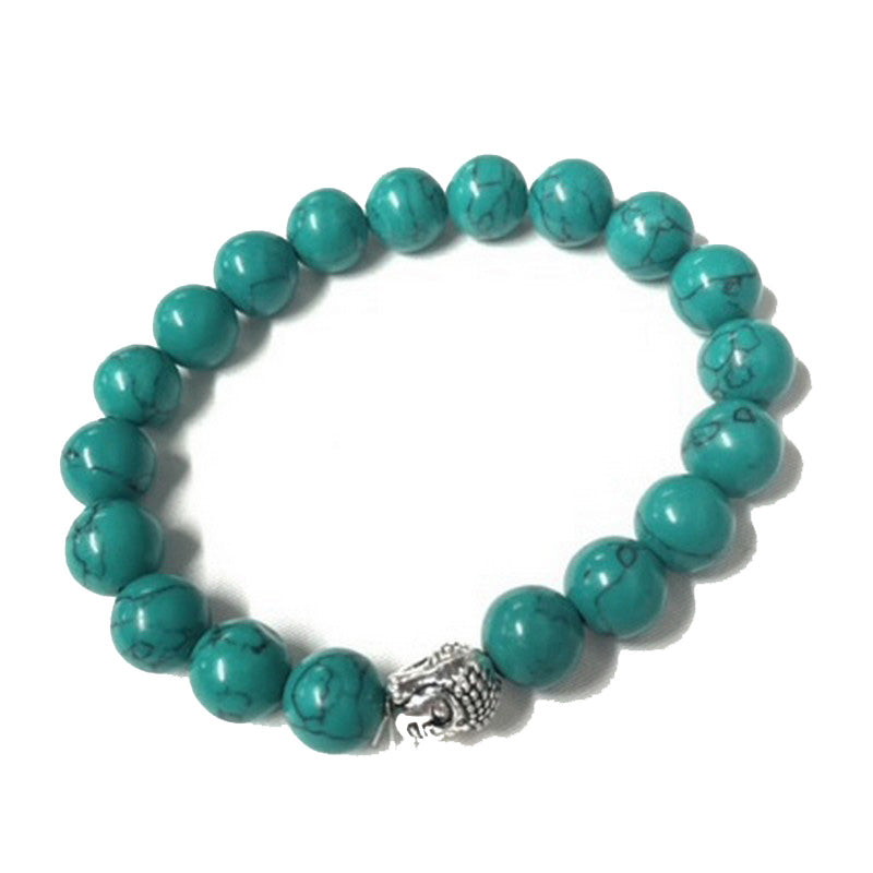 Buddha Sea Green Beaded Bracelet | Tropical Jewelry